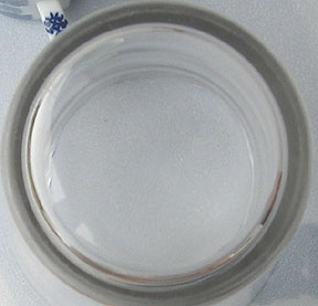 Base shot of large glass vase marked
                  776