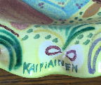 Birger Kaipiainen signed bowl for Arabia pottery