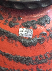 Carstens 7322, retailer label, West German pottery