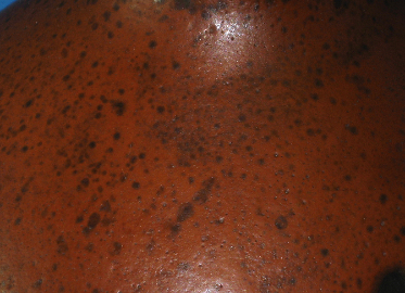 Ceramano vase 274 with Dolomit glaze, detail photo