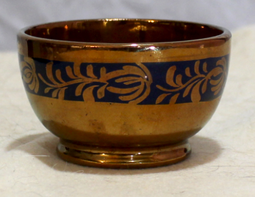 Copper luster bowl