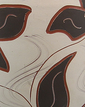 Eiwa Klinker Vase with Oslo Decoration, detail photo