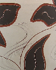 Eiwa vase with Oslo decor, glaze detail