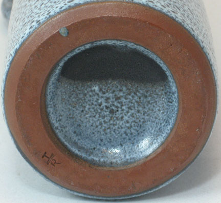 Gramann Töpferei Römhild Bottle Vase with Volcanic Glaze, mark photo