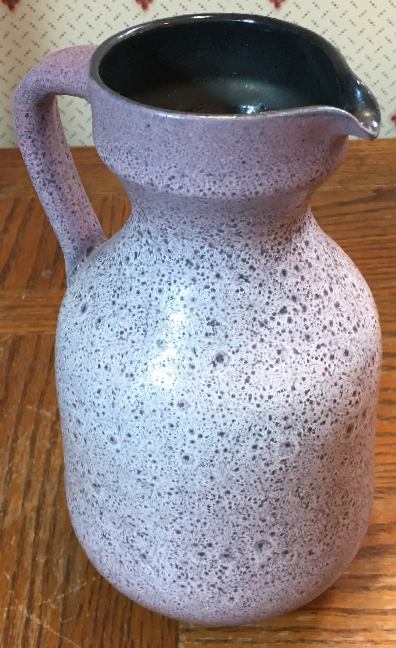 Töpferei Römhild Vase with Purple Volcanic Glaze