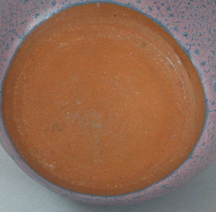 Gramann Töpferei Römhild Vase with Mauve to Purple Volcanic Glaze, mark photo