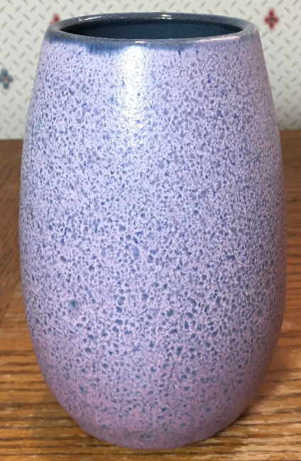 Gramann Töpferei Römhild Vase with Mauve to Purple Volcanic Glaze