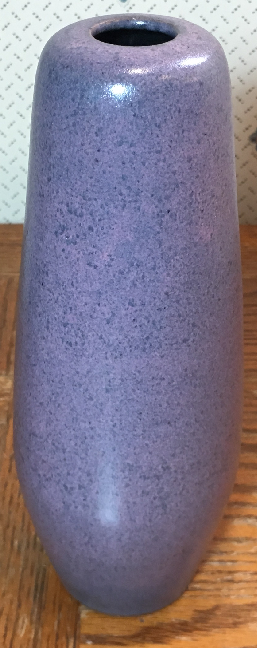 Töpferei Römhild Vase with Purple Volcanic Glaze