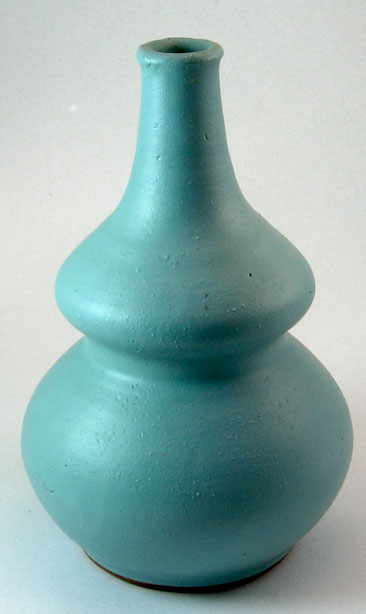 Gramann Töpferei Römhild Vase with Mint Green Glaze