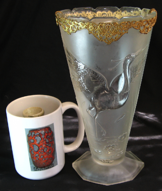 Libochovice glass vase