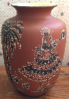 Marzi and Remy vase with Poesie decor