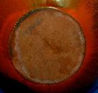 Studio pottery vase, base photo
