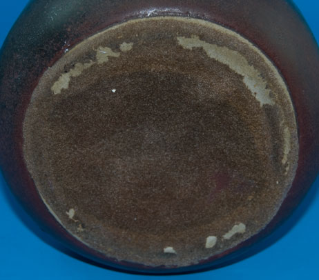 Otto Keramik Tall Jug with Red and Black Glaze, bottom photo