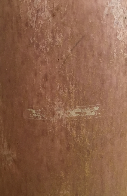 Otto Keramik Bottle Vase, Brown Glaze, detail photo