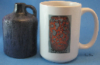 Otto Keramik small jug with purple glaze