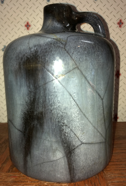 Otto Keramik Squat Jug, gray glaze