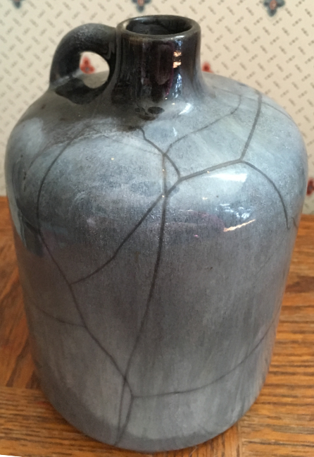 Otto Keramik Squat Jug, gray glaze