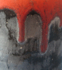 Otto Keramik jug, glaze detail