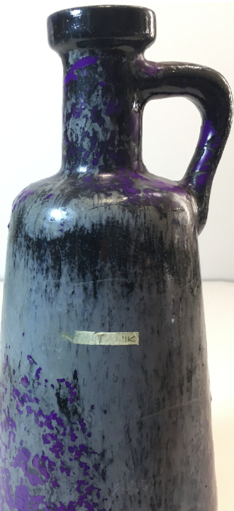 Otto Keramik Tall Jug, Purple Glaze, detail photo