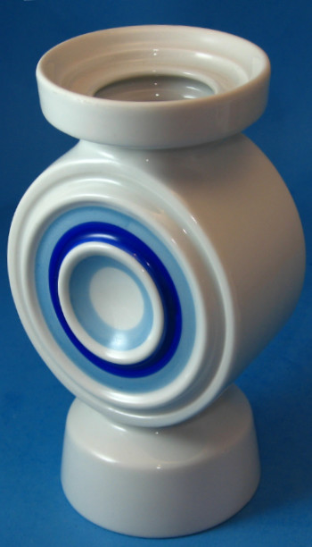 Plankenhammer German Porcelain Bullseye Vase