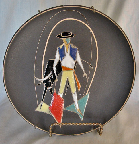 Ruscha plate with Torero Decor